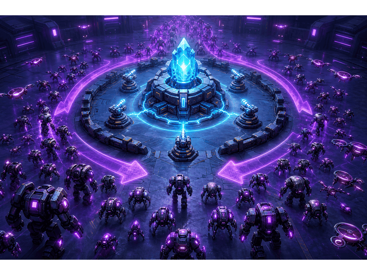 Wave defense arena
